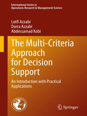 cover image of The Multi-Criteria Approach for Decision Support